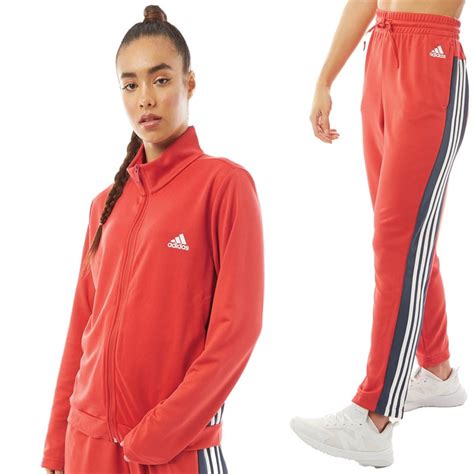 adidas dames trainingspak blauw rood 2005|Adidas trainingspakken.